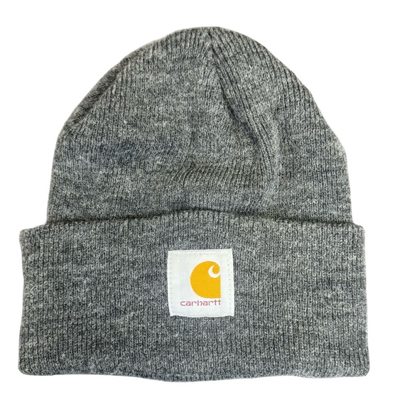 Carhartt Other - Carhartt A18 Knit Cuffed Beanie Coal Heather Gray Carhartt & Guinness patches